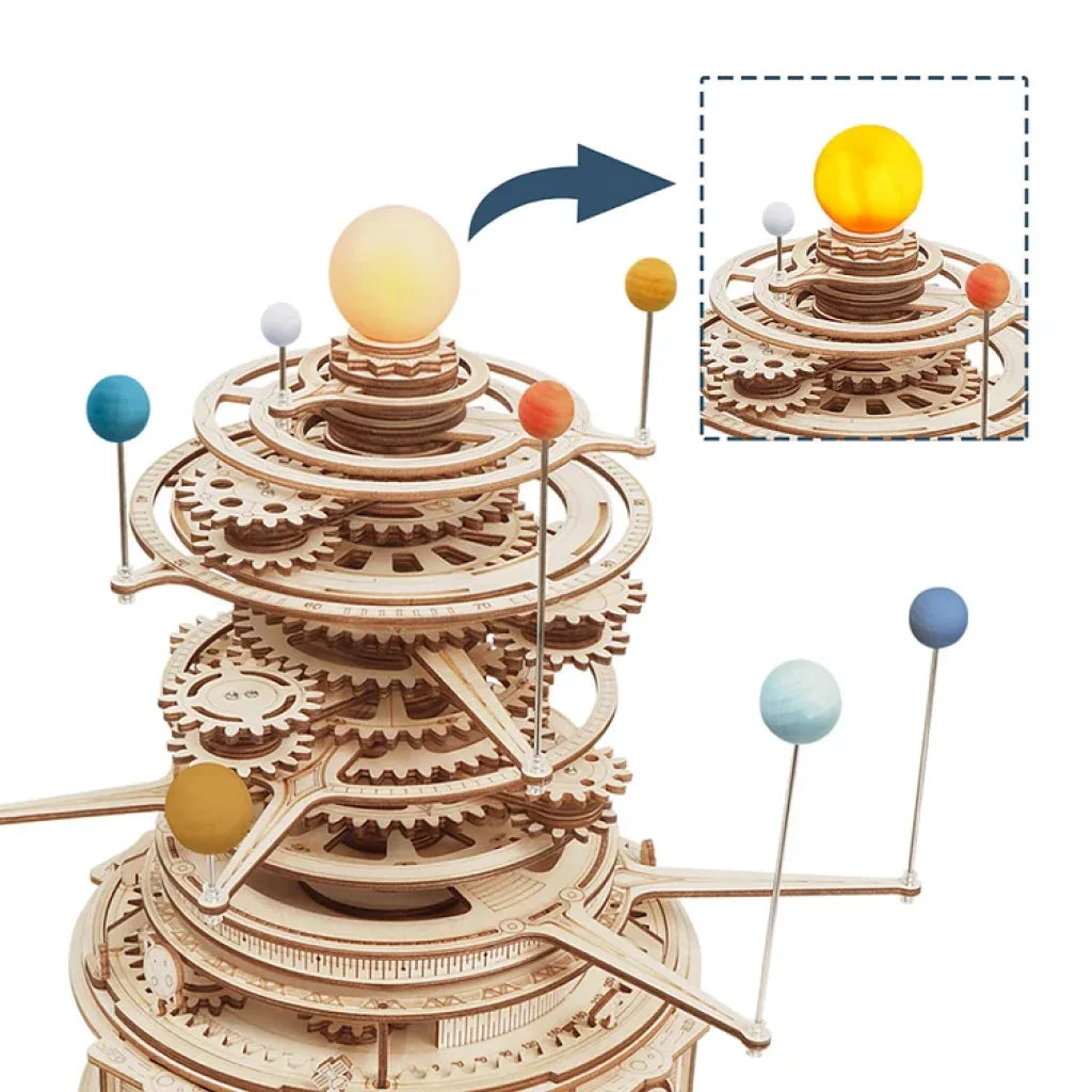 Robotime Rokr Mechanical Orrery St001 3D Wooden Puzzle Dropship
