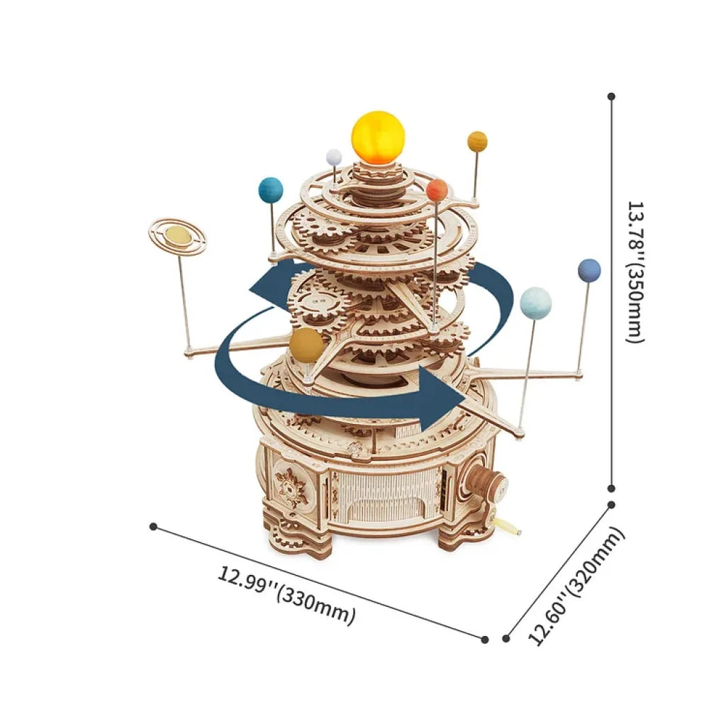Robotime Rokr Mechanical Orrery St001 3D Wooden Puzzle Dropship