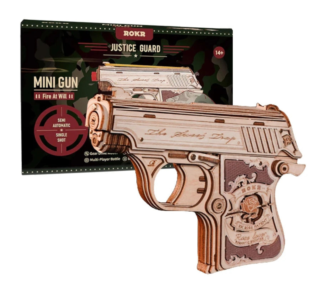 Robotime ROKR Mini Toy Blaster 3D Wooden Puzzle LQ502 - Robotime