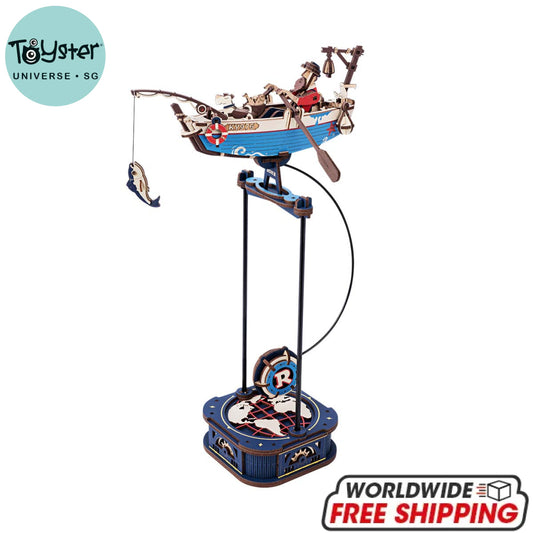 Robotime ROKR Ocean Fisher DIY Pendulum Toy 3D Puzzle MCD02 Dropship