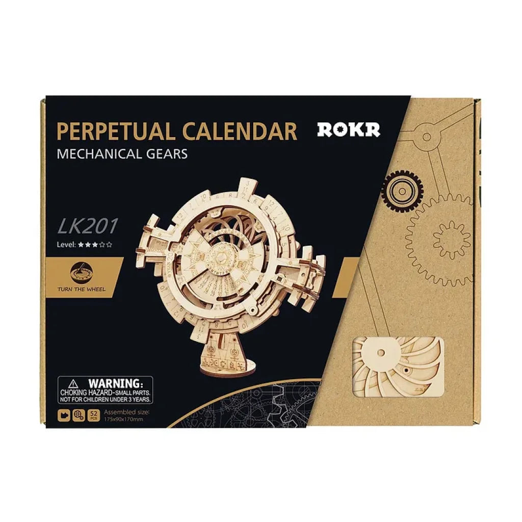 Robotime Rokr Perpetual Calendar 3D Wooden Puzzle Lk201 Dropship