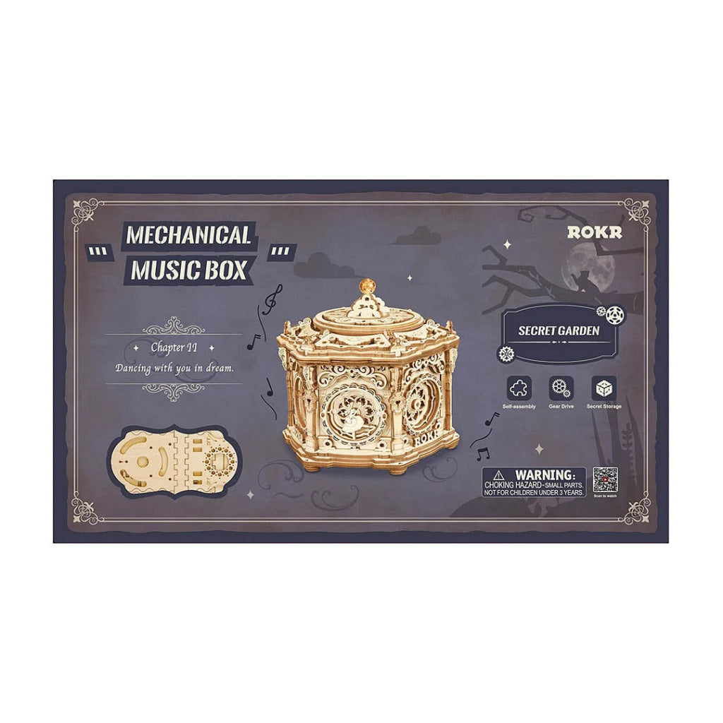 Robotime Rokr Secret Garden Diy Mechanical Music Box Amk52 Dropship