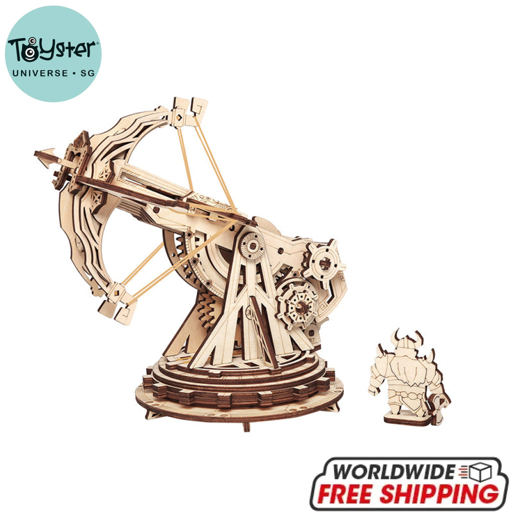 Robotime Rokr Siege Heavy Ballista 3D Wooden Puzzle Kw401 Dropship