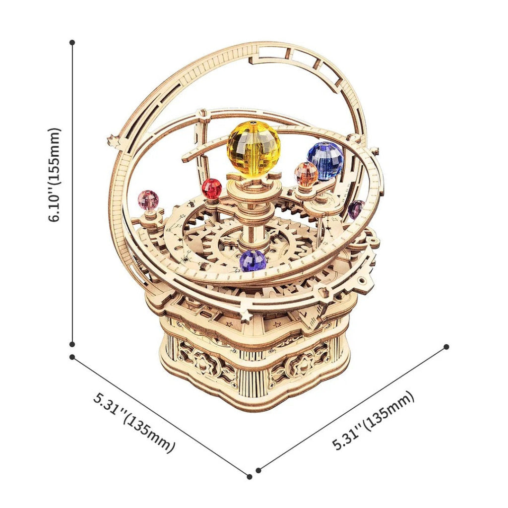 Robotime Rokr Starry Night Orrery Mechanical Music Box Amk51 Dropship