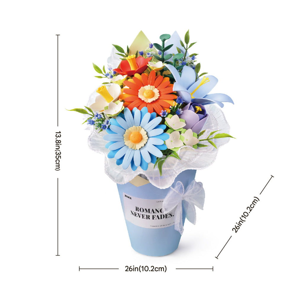 Robotime ROKR Twilight Sky Bouquet DIY Flower 3D Puzzle AF03J - Dropship