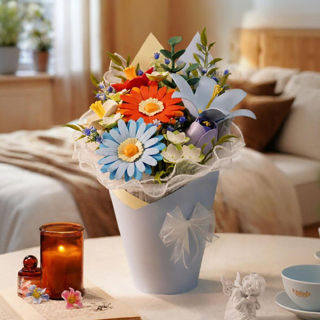 Robotime ROKR Twilight Sky Bouquet DIY Flower 3D Puzzle AF03J - Dropship