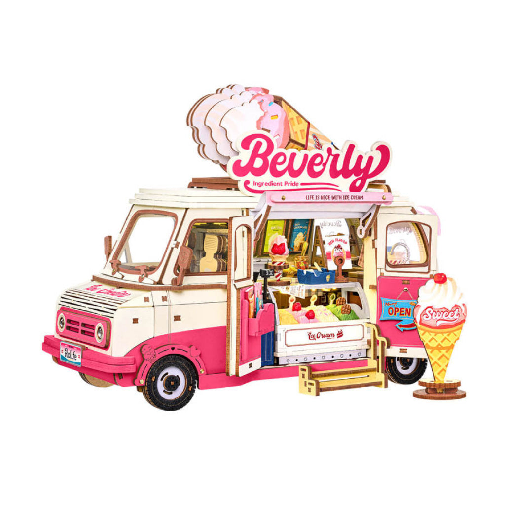 Robotime Rolife 3D Wooden Puzzle - Beverly’s Ice Cream Truck TGS06 - Dropship