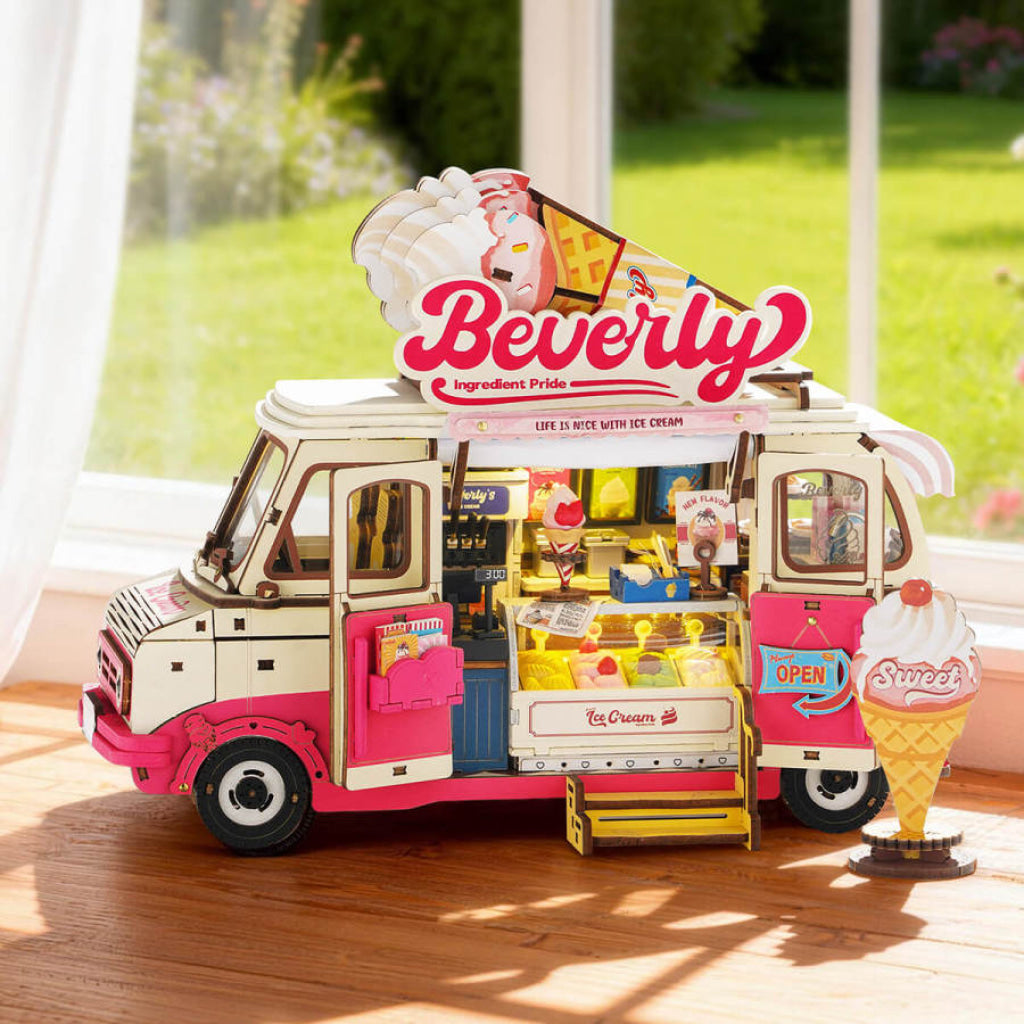 Robotime Rolife 3D Wooden Puzzle - Beverly’s Ice Cream Truck TGS06 - Dropship