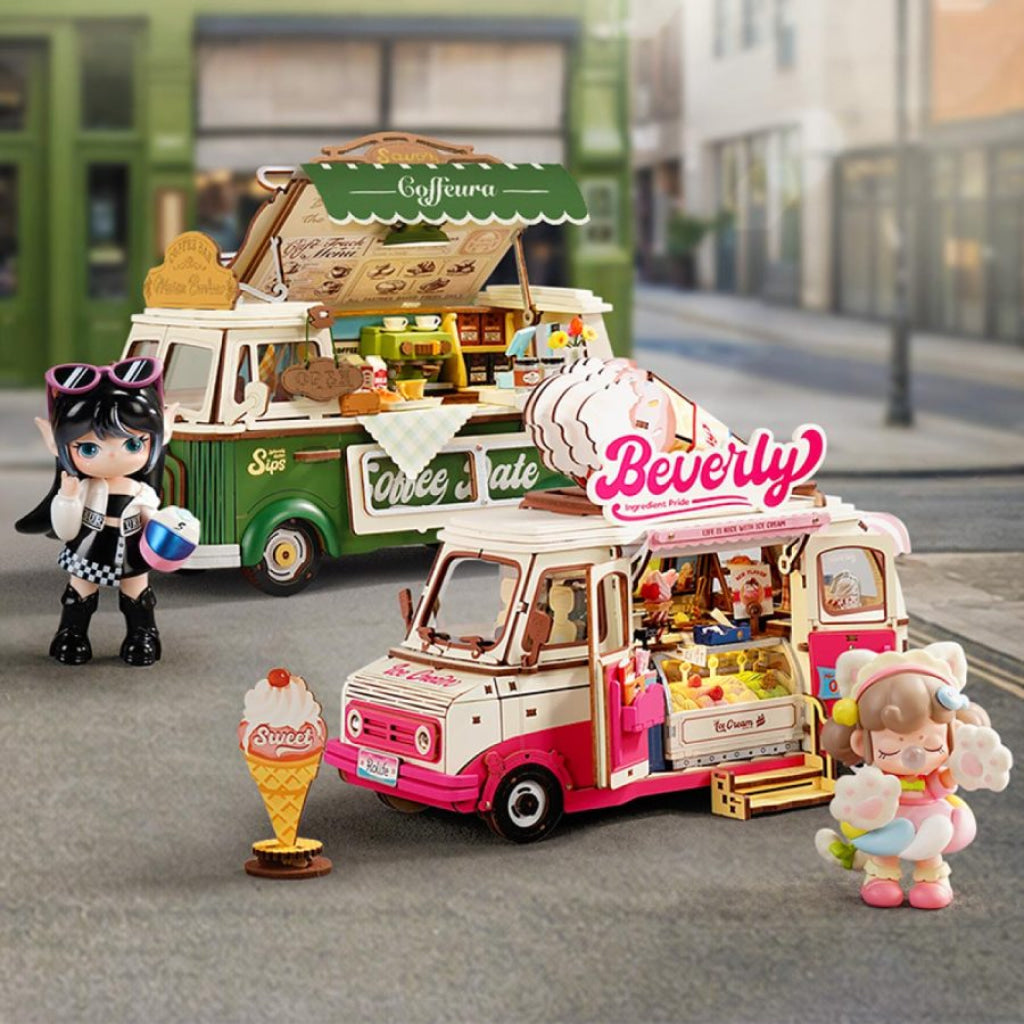 Robotime Rolife 3D Wooden Puzzle - Beverly’s Ice Cream Truck TGS06 - Dropship