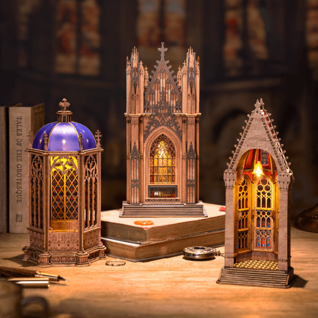 Robotime Rolife 3D Wooden Puzzle - Geometric Cathedral TGA03 - Dropship