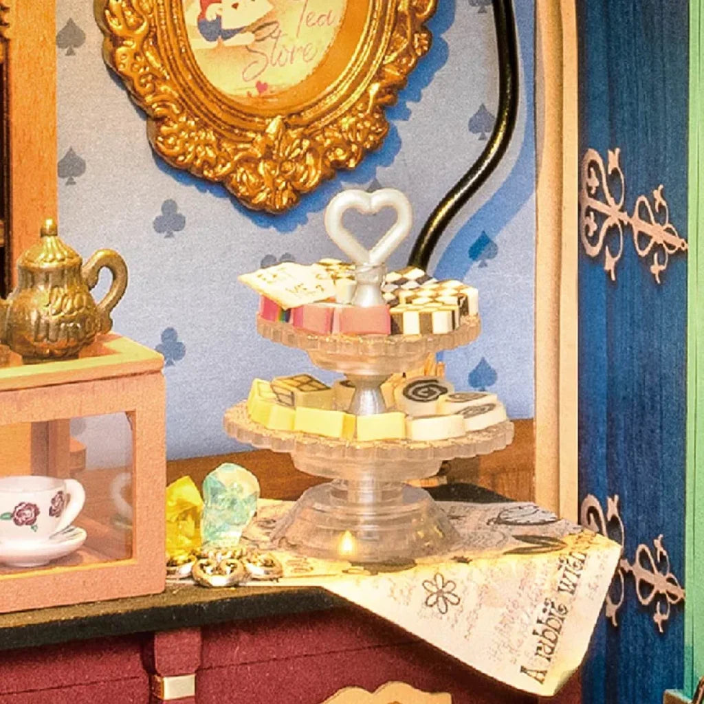 Robotime Rolife Alice’s Tea Store Diy Miniature House Kit Dg156 Dropship