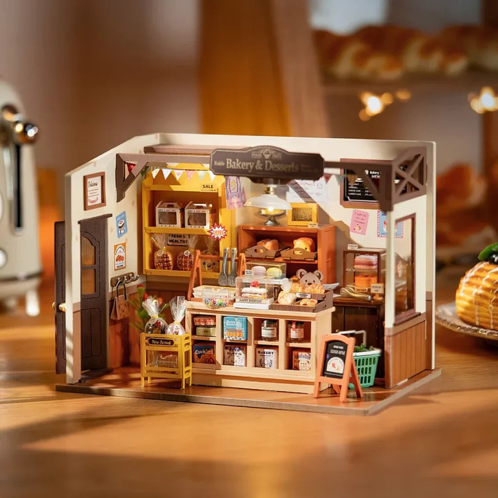 Robotime Rolife Becka’s Baking House Diy Miniature Kit Dg161 Dropship