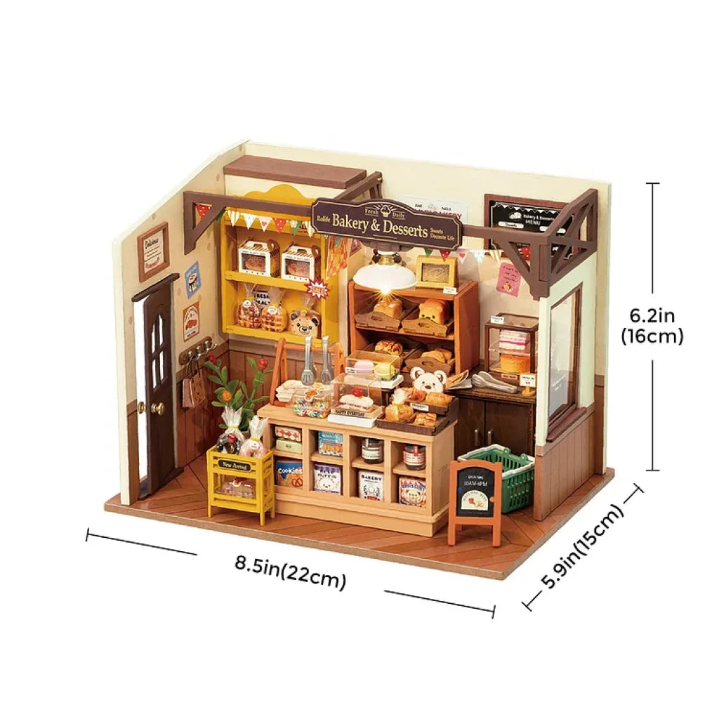 Robotime Rolife Becka’s Baking House Diy Miniature Kit Dg161 Dropship