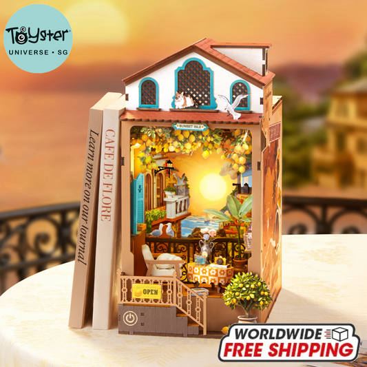 Robotime Rolife DIY Book Nook Kit - Sunset Isle TGB18 - Dropship