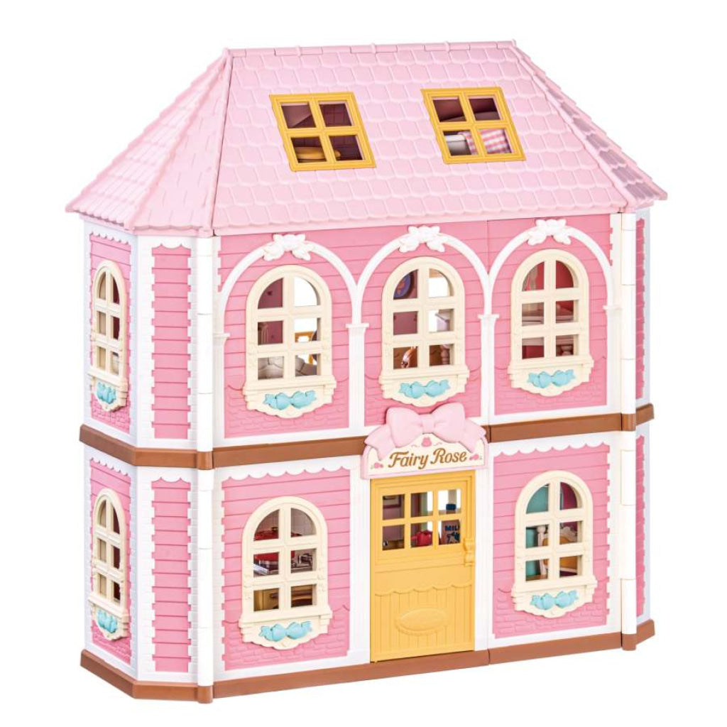 Robotime Rolife DIY Dollhouse Kit- Haley Island Fairy Rose Cottage HH001 - Dropship