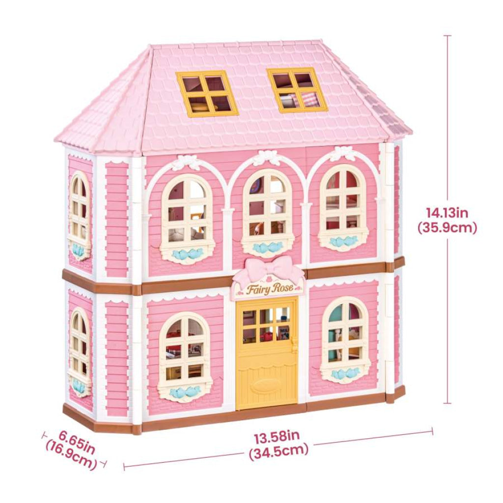 Robotime Rolife DIY Dollhouse Kit- Haley Island Fairy Rose Cottage HH001 - Dropship