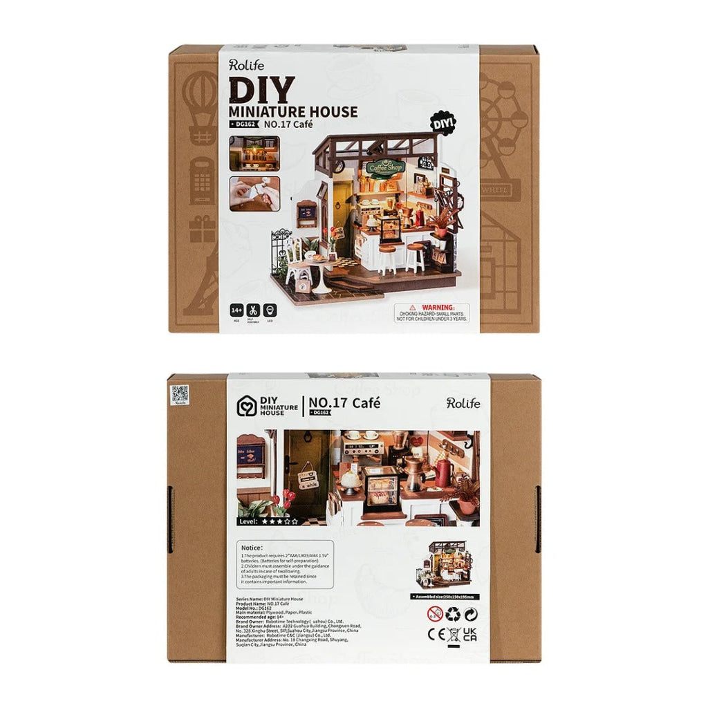 Robotime Rolife Flavory Café Miniature House Kit Dg162 Dropship