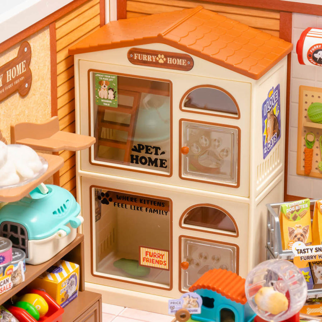 Robotime Rolife Furry Friends’ Home Super Creator Miniature House DW027 - Dropship