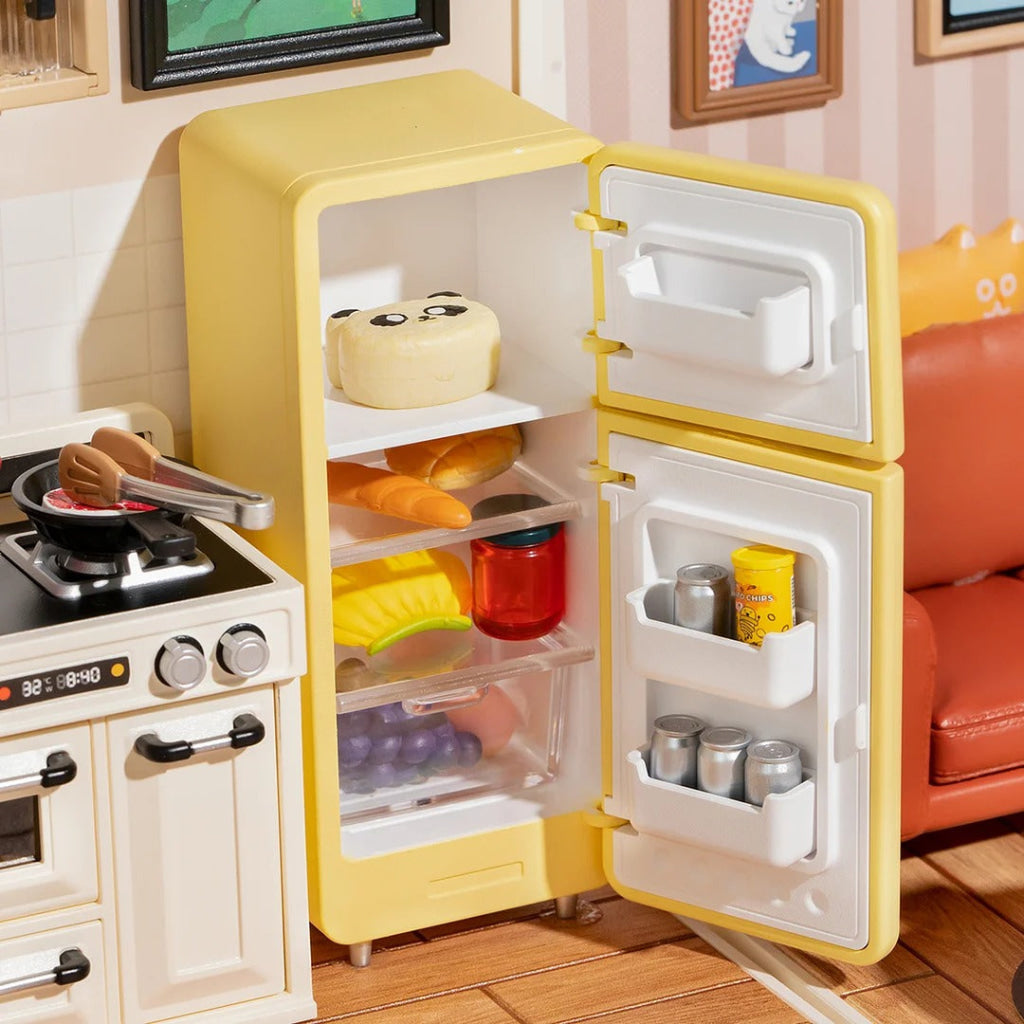 Robotime Rolife Happy Meals Kitchen Diy Plastic Miniature House Dw008 Dropship