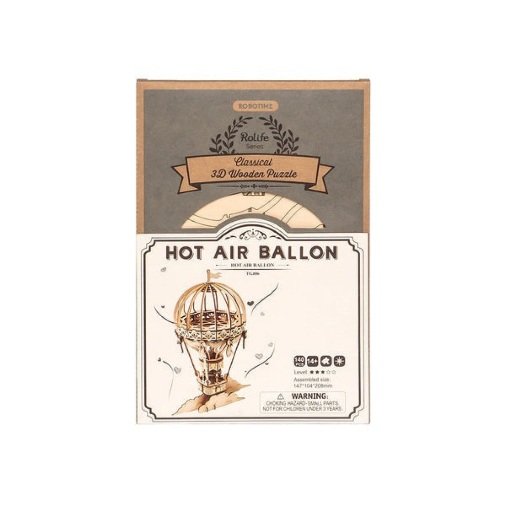 Robotime Rolife Hot Air Balloon 3D Wooden Puzzle Tg406 Dropship
