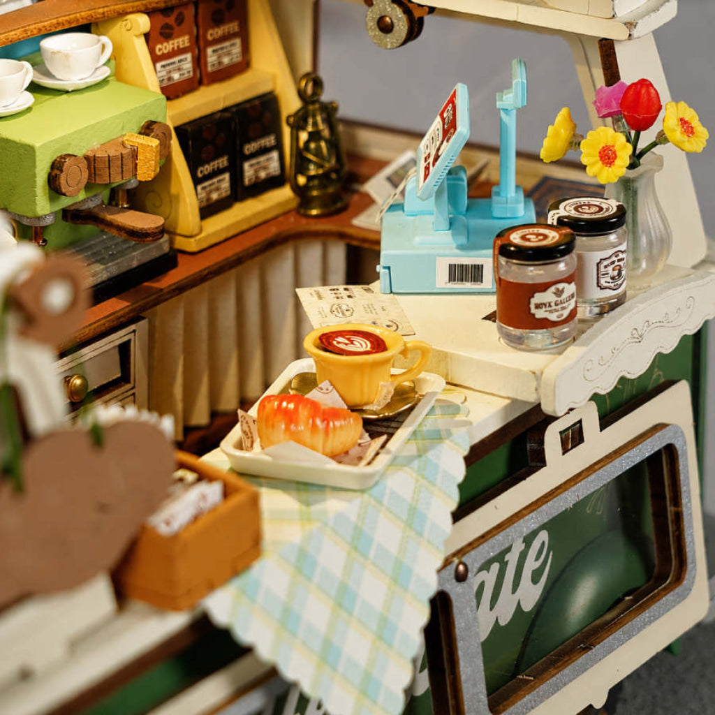 Robotime Rolife Leo’s Coffee Truck 3D Wooden Puzzle TGS07 - Dropship