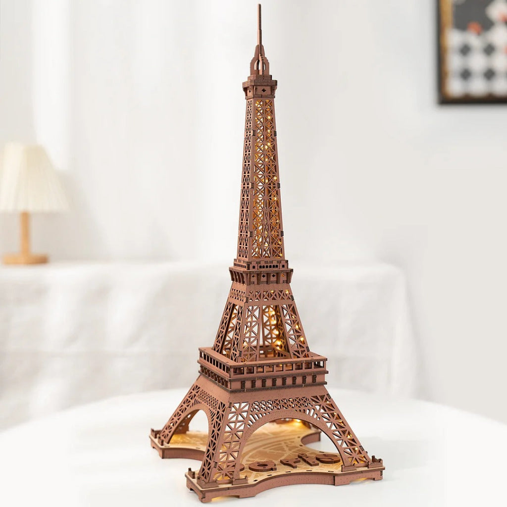 Robotime Rolife Night Of The Eiffel Tower 3D Wooden Puzzle Tgl01 Dropship
