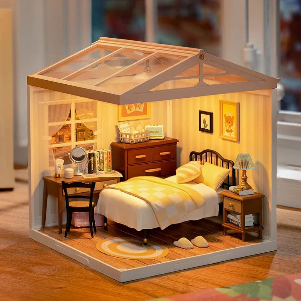 Robotime Rolife Sweet Dream Bedroom Diy Plastic Miniature House Dw009 Dropship
