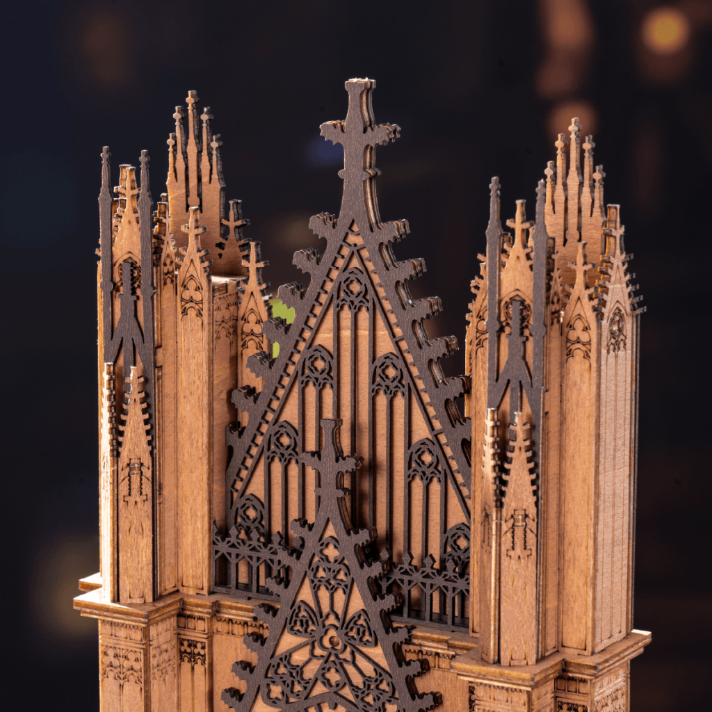Robotime Rolife Twin-Tower Cathedral 3D Wooden Puzzle TGA01 - Dropship