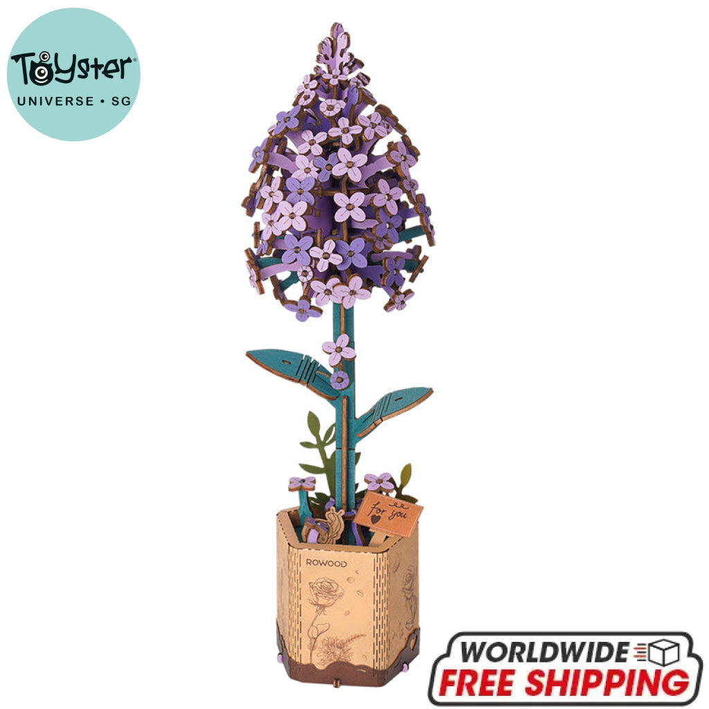 Robotime Rowood Lilac Tw021 Dropship