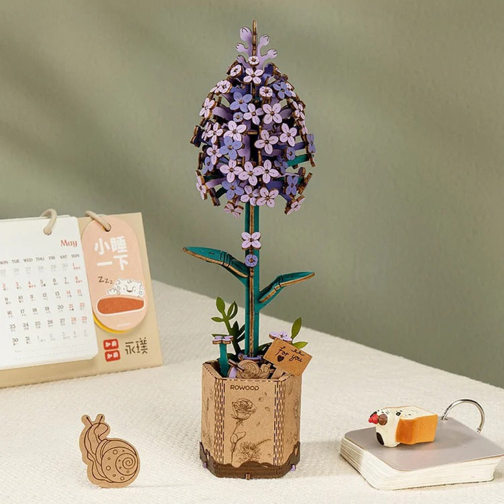 Robotime Rowood Lilac Tw021 Dropship