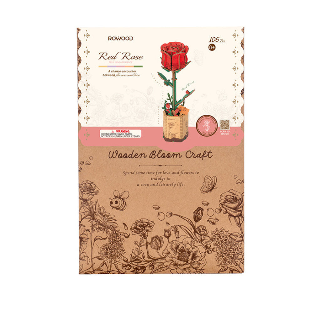 Robotime Rowood Red Rose Tw042 Dropship