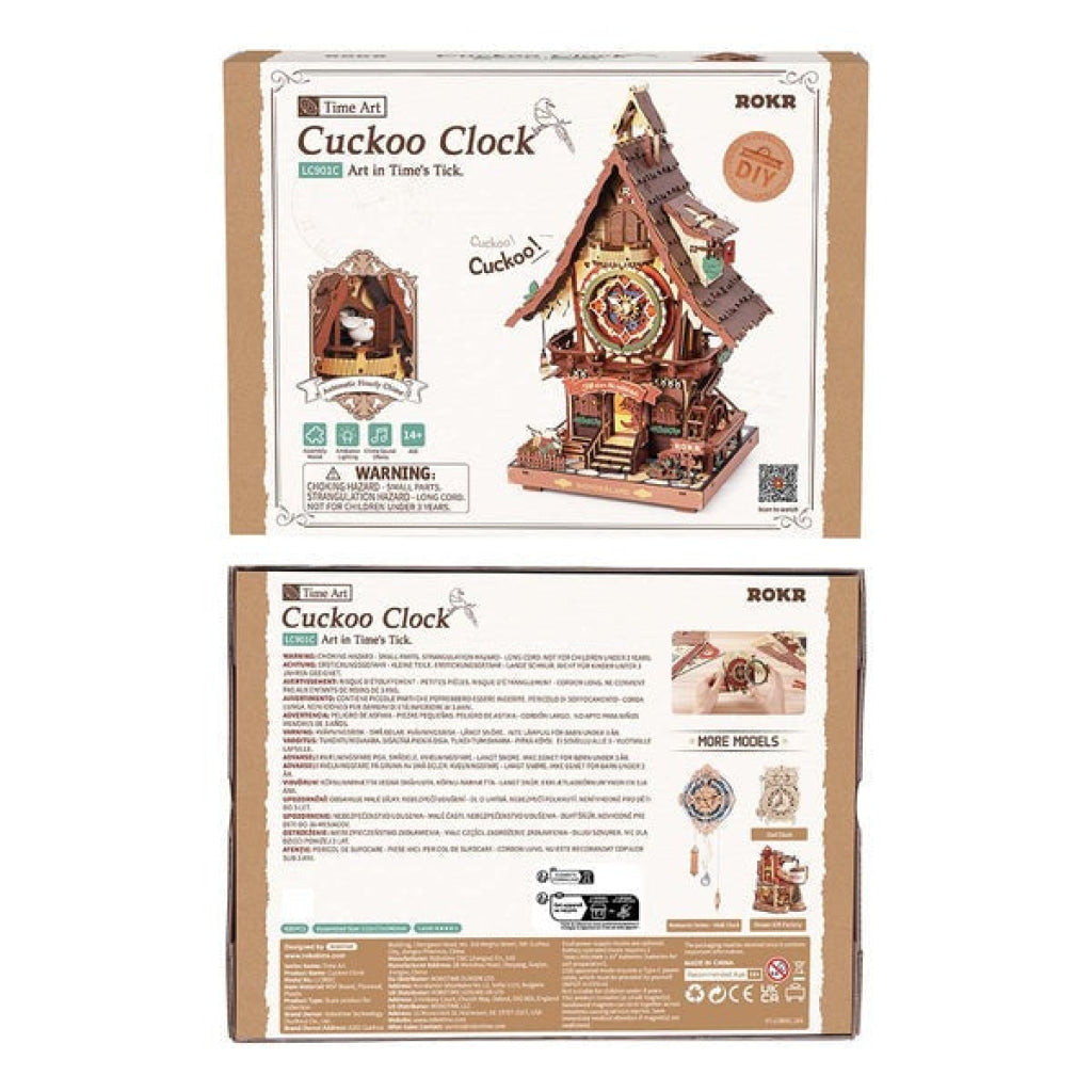 ROKR Cuckoo Clock Mechanical 3D Wooden Puzzle - Robotime