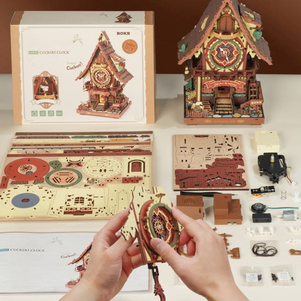 ROKR Cuckoo Clock Mechanical 3D Wooden Puzzle - Robotime