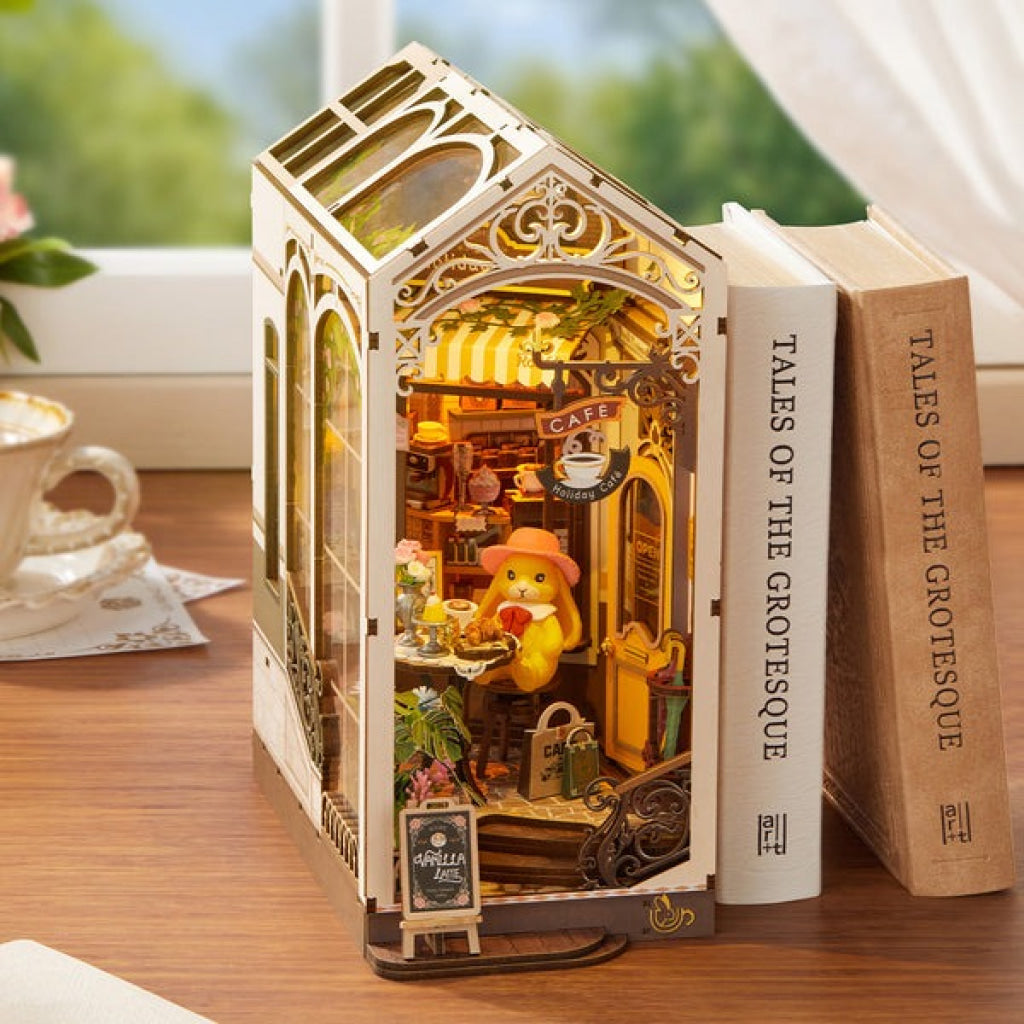 Rolife Holiday Cafe DIY Book Nook Shelf Insert TGB15 - Robotime