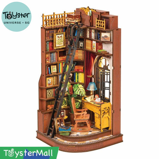 Rolife Silent Corner Study DIY Book Nook Shelf Insert TGE02 - Robotime