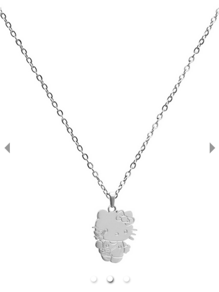 Sanrio Hello Kitty ’Go Shopping’ Silver-Plated Necklace