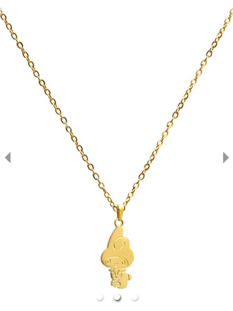 Sanrio My Melody ’Go Shopping’ Gold-Plated Necklace Hello Kitty