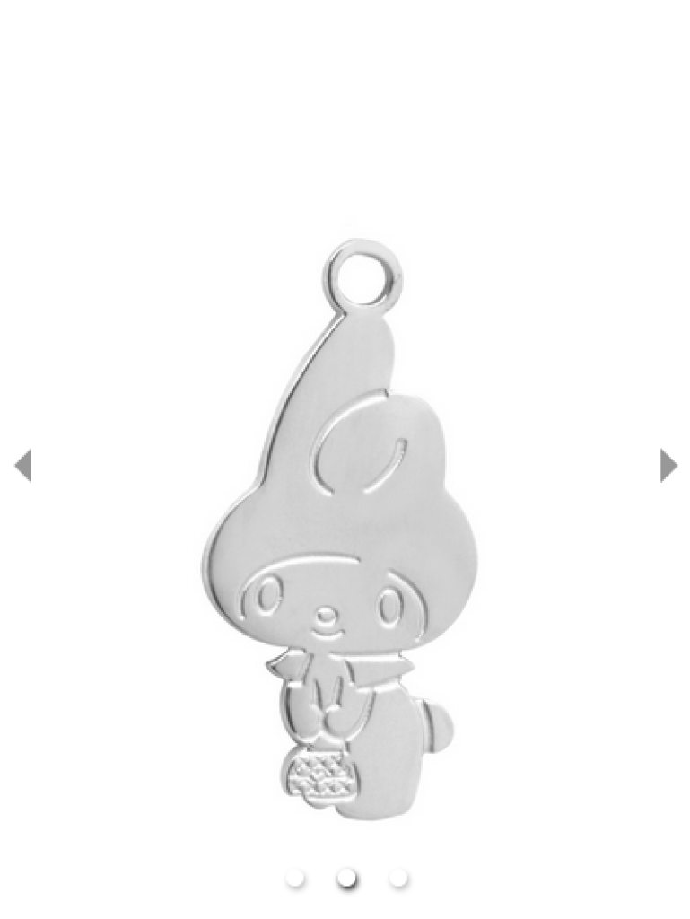 Sanrio My Melody ’Go Shopping’ Light Blue Cardholder With Silver-Plated Charm Hello Kitty