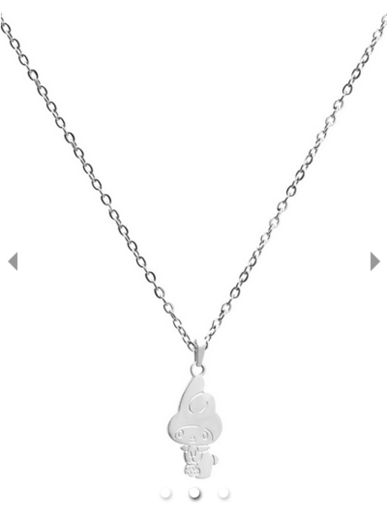 Sanrio My Melody ’Go Shopping’ Silver-Plated Necklace Hello Kitty