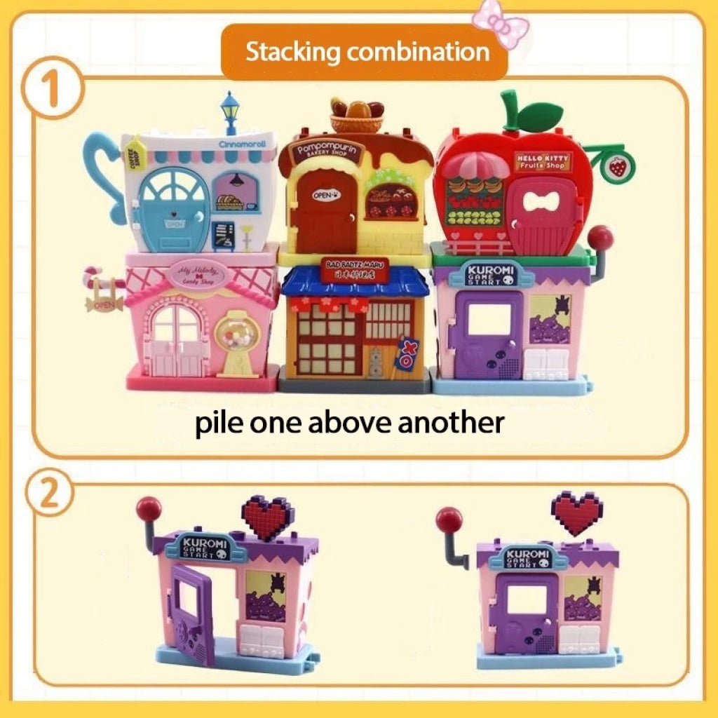 Sanrio Stacked Play House Streetscape Series - Cinnamoroll Hello Kitty