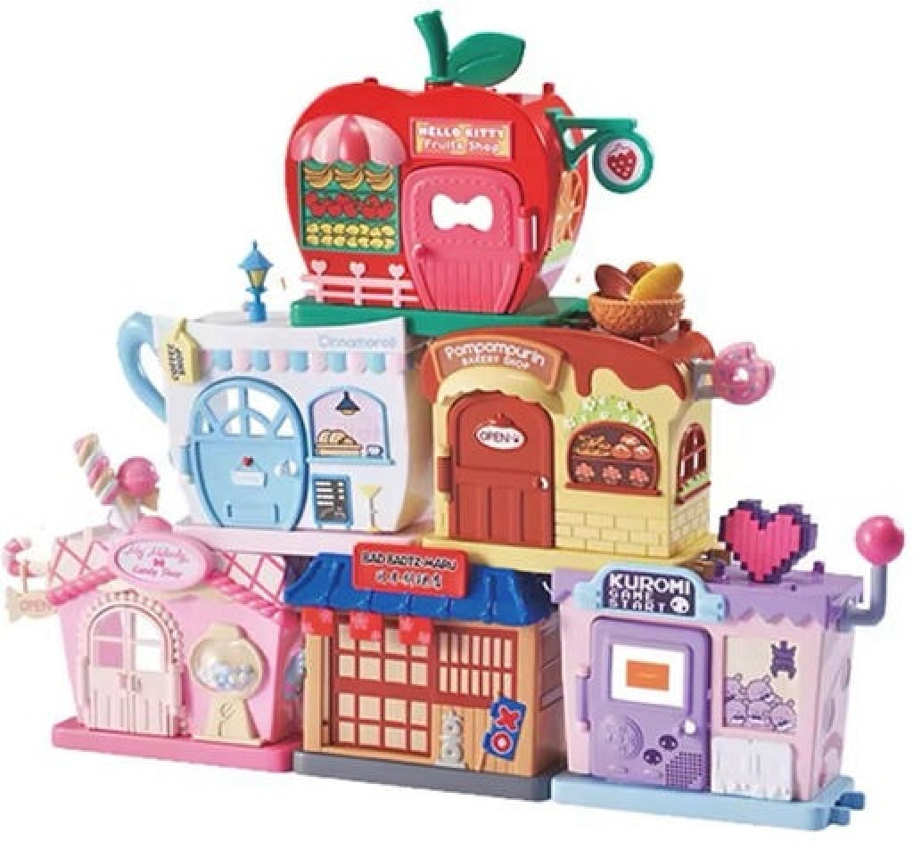 Sanrio Stacked Play House Streetscape Series - Cinnamoroll Hello Kitty