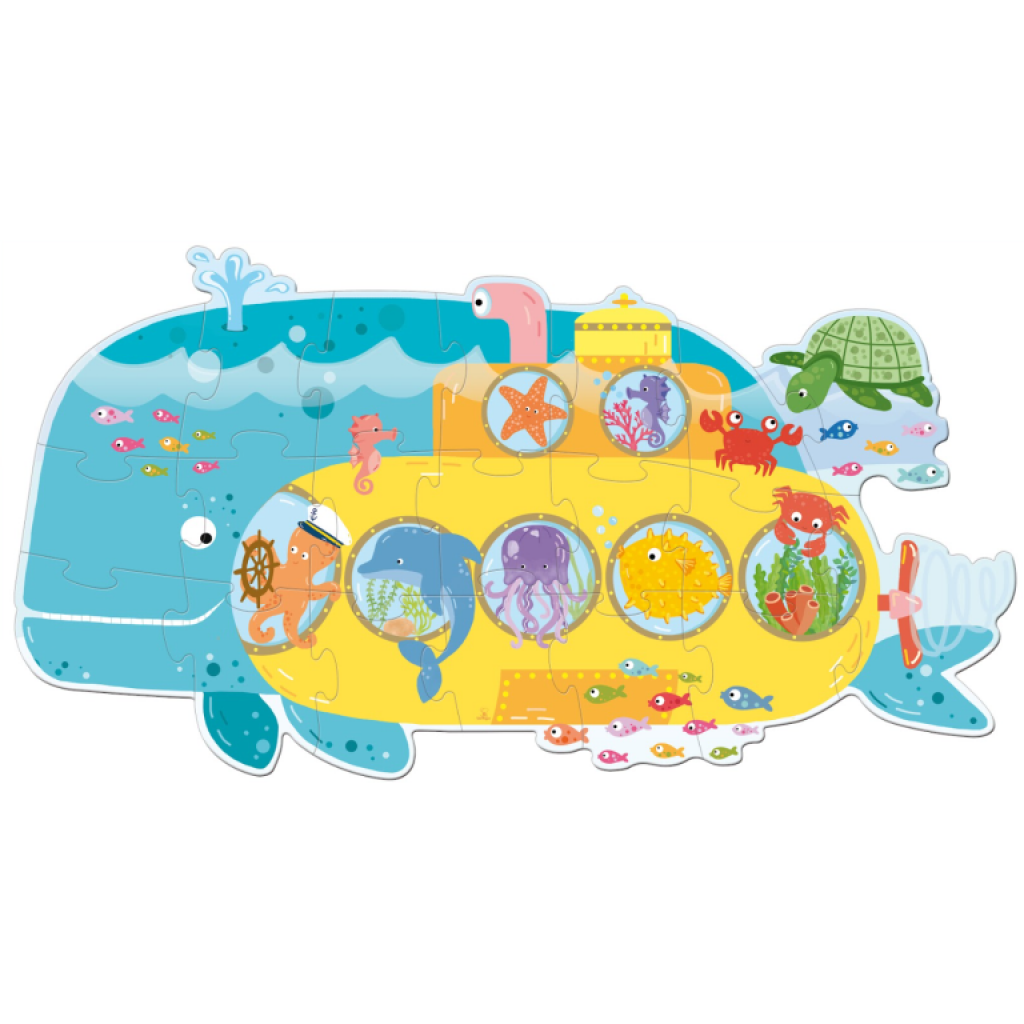 Sassi Animals on a Submarine - Travel Puzzles - SASSI
