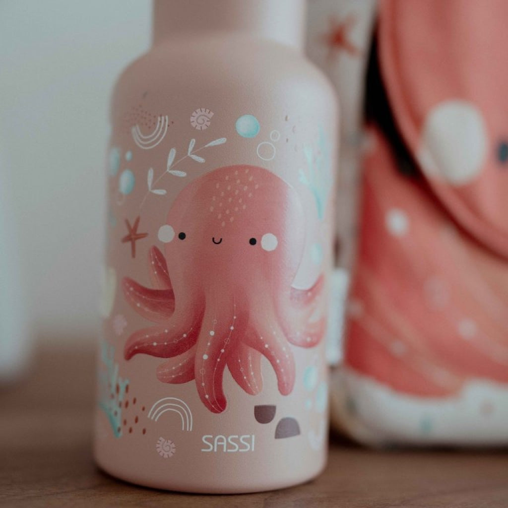 Sassi Slurpy the Octopus 500 ml Stainless Steel Bottle SASSI