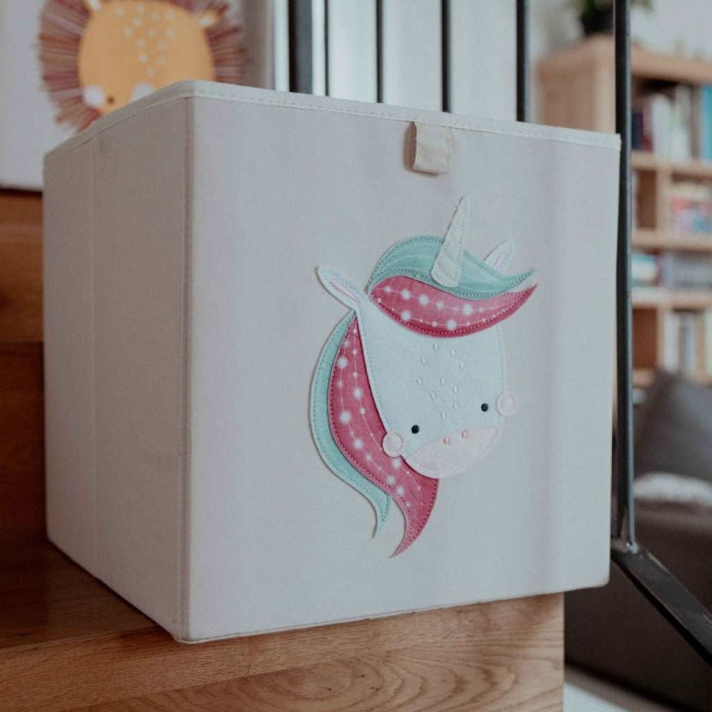 Sassi Storage Square Box - Sparkly the Unicorn SASSI