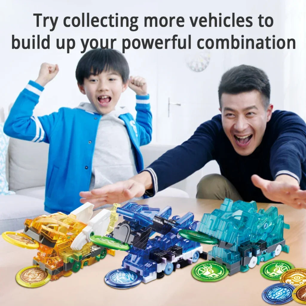Screechers Wild!-Deluxe Jogress Flip Transformation Deformation Vehicles Screechers