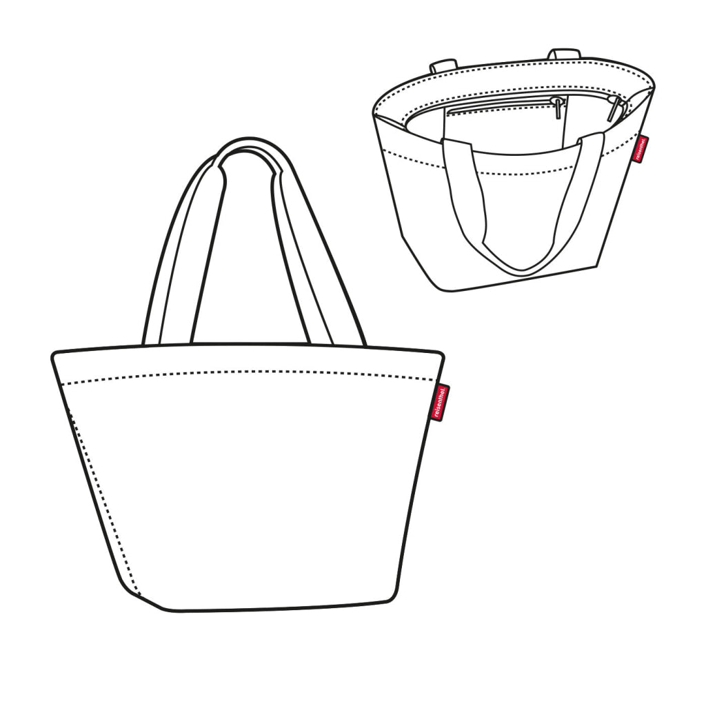 shopper M herringbone sand - Shopping Bag