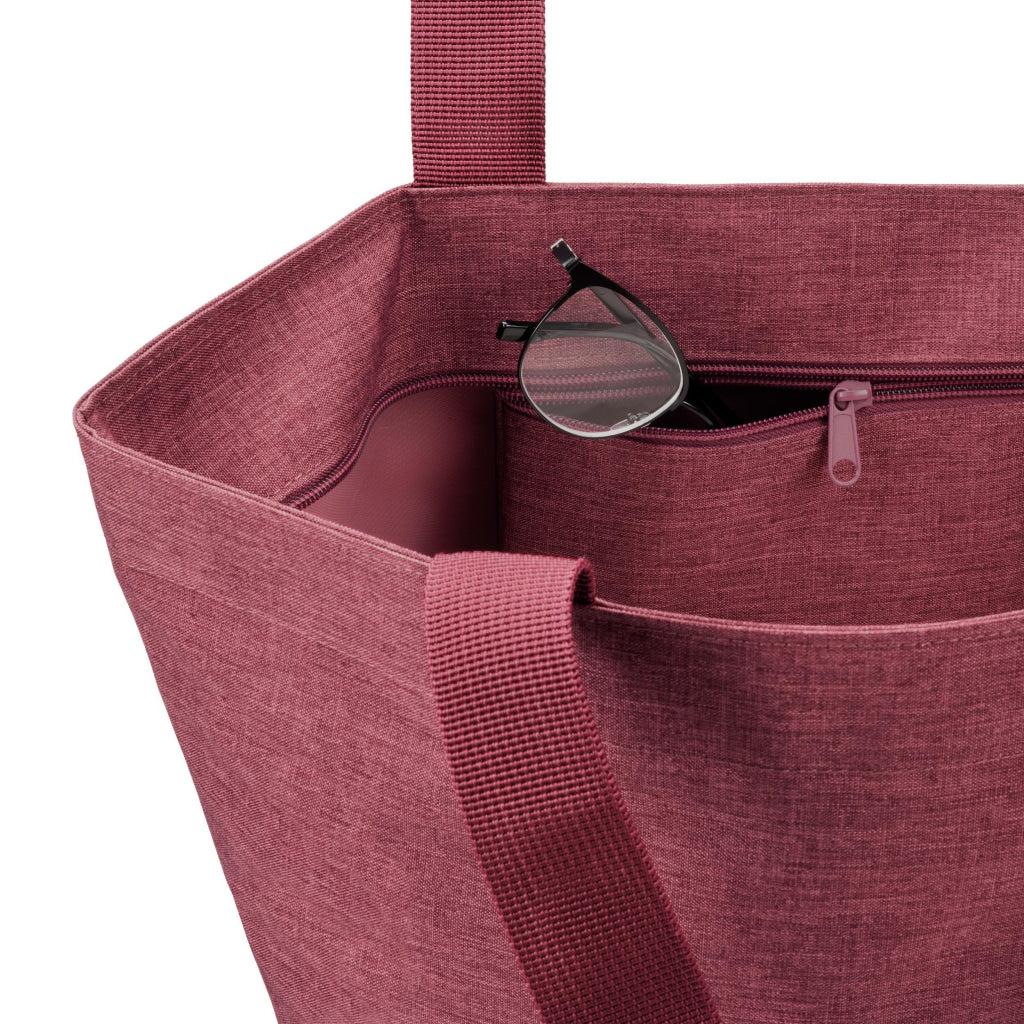 shopper M twist maroon - Shopping Bag