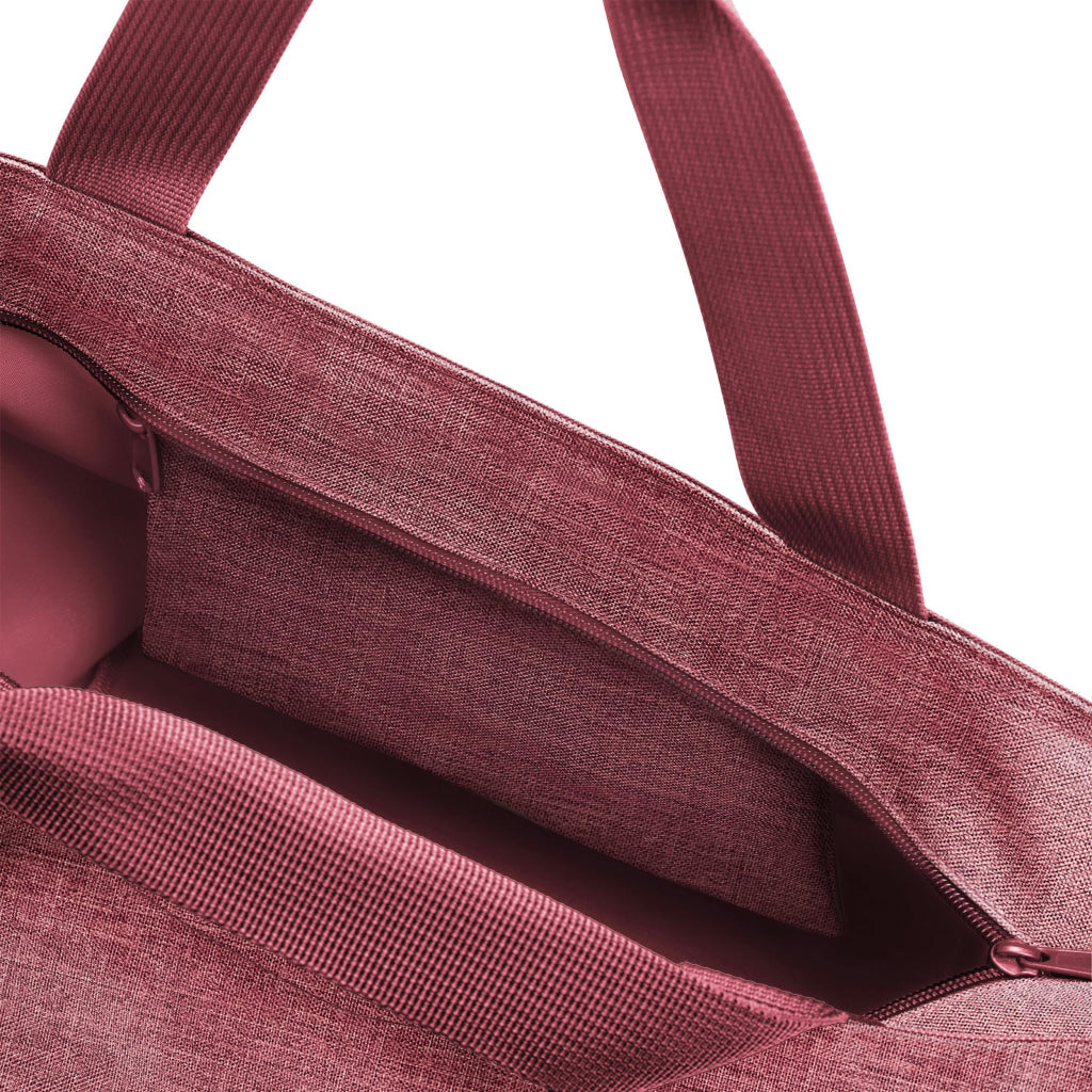 shopper M twist maroon - Shopping Bag