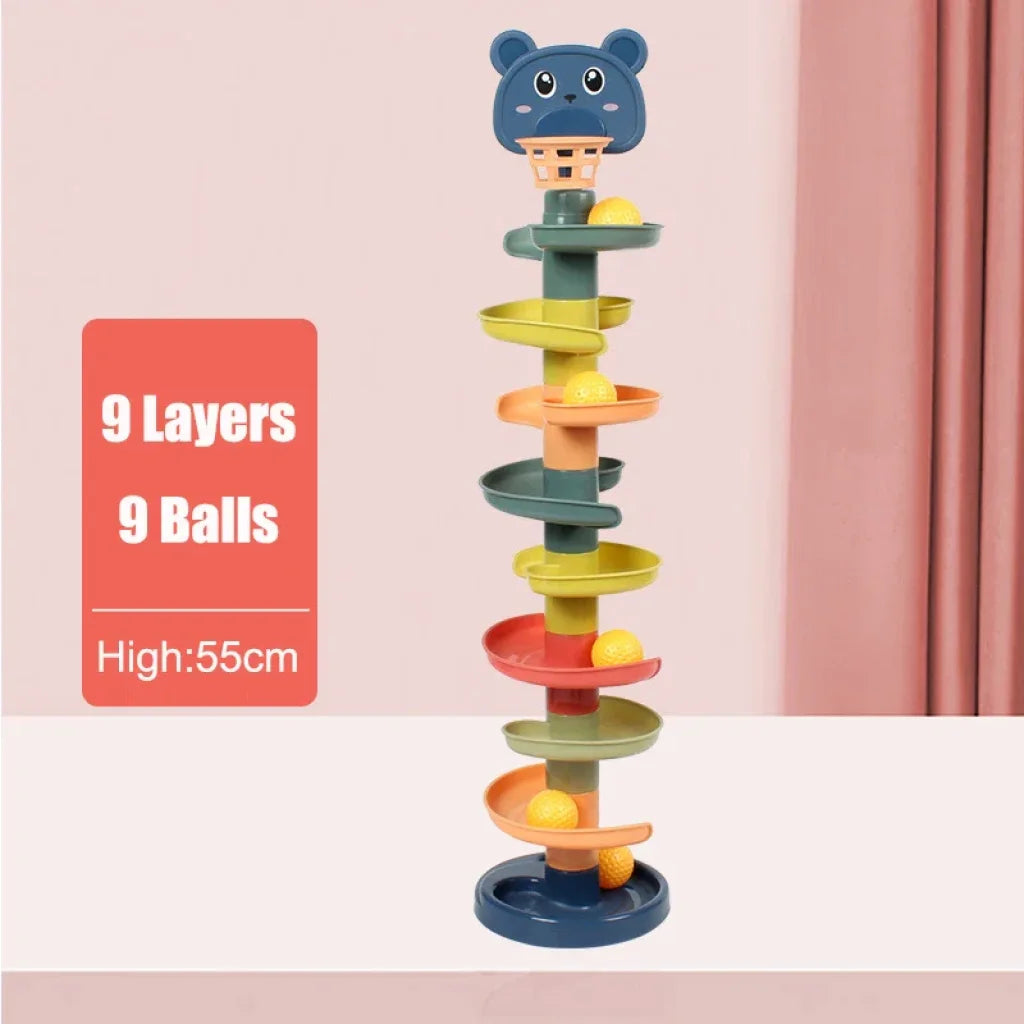 Sliding Rolling Balls Tower For Kids 9 Layers Balls