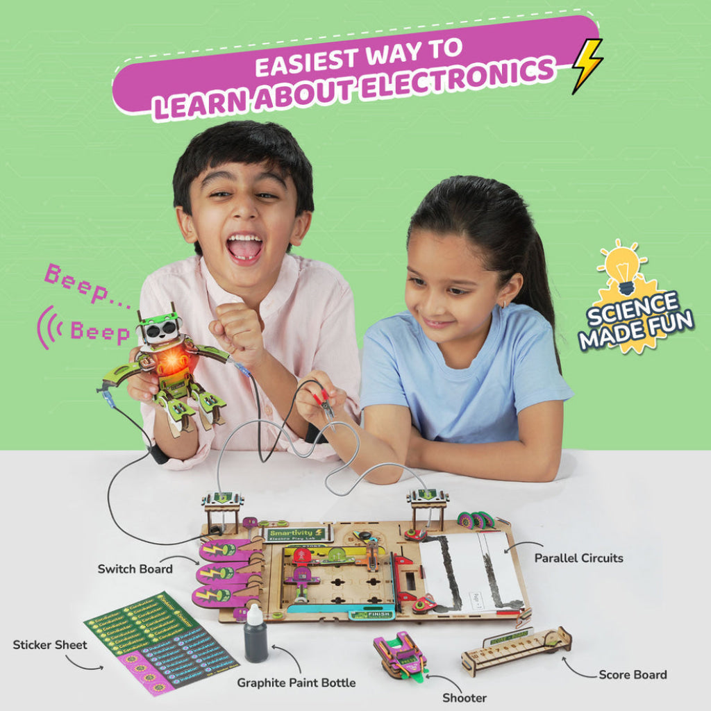 Smartivity Electro Play Lab Multiple Circuits Experiments Construction Toy - Brain